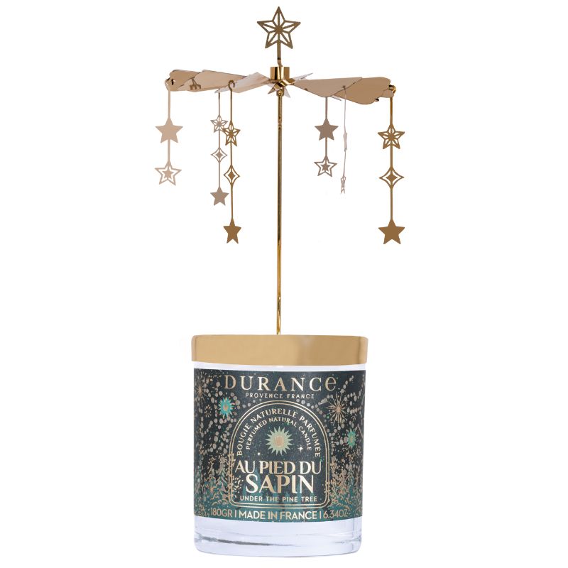 Cofre Carusel y Vela Perfumada Al Pie del Abeto