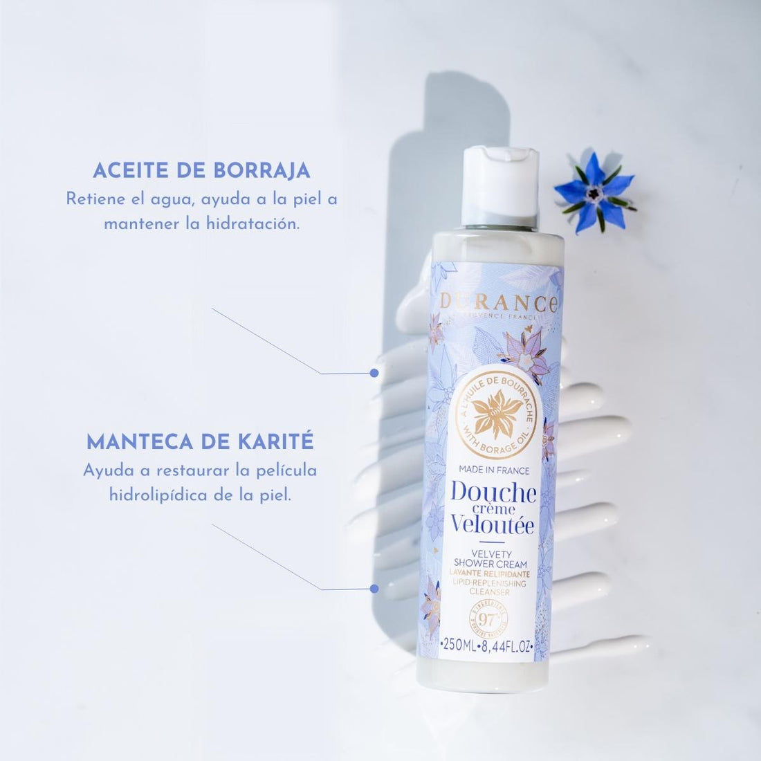 Crema de Ducha con Aceite de Borraja