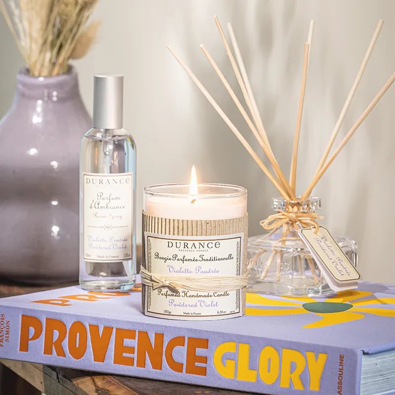 Vela Perdumada Violeta Empolvada