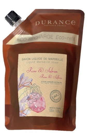 Eco Recarga Jabón de Marsella Líquido Rosa & Azafrán