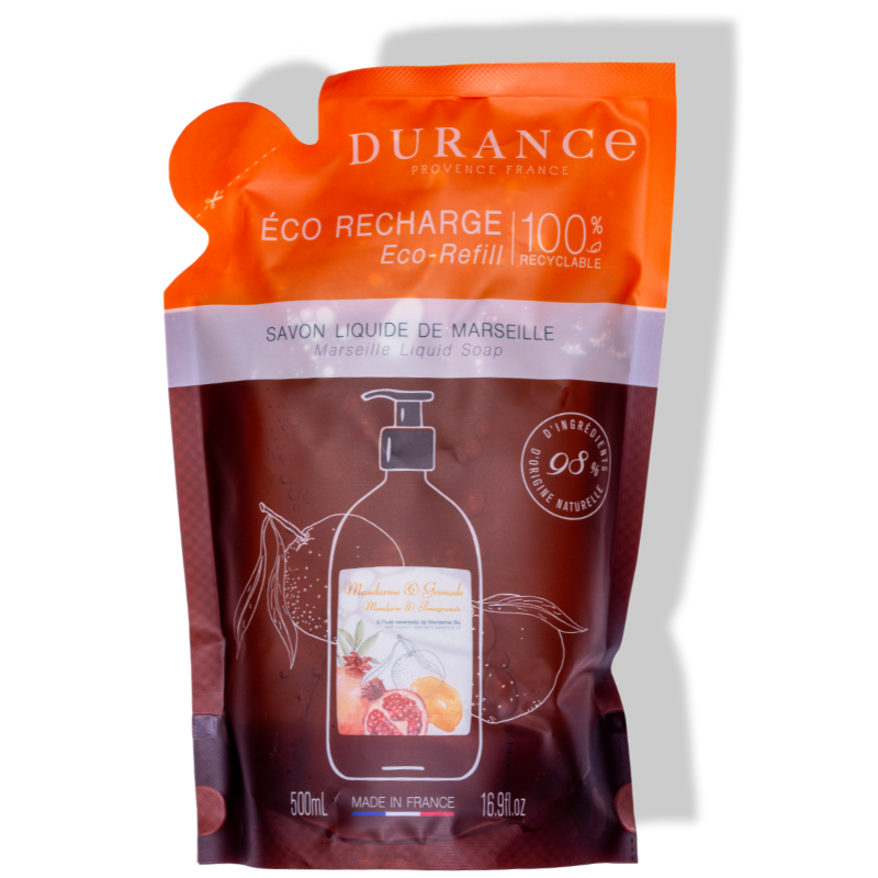 Eco Recarga Jabón de Marsella Líquido Mandarina & Granada